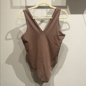 Abercrombie & Fitch Soft AF Collection. Brown thong bodysuit. Size L